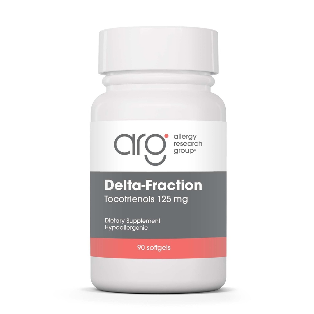 Allergy Research Group ARG Delta-Fraction Tocotrienols 50 mg- 100 mg Tocotrienols per Serving - Antioxidant Support - Hypoallergenic - 90 Servings - 90 Softgels
