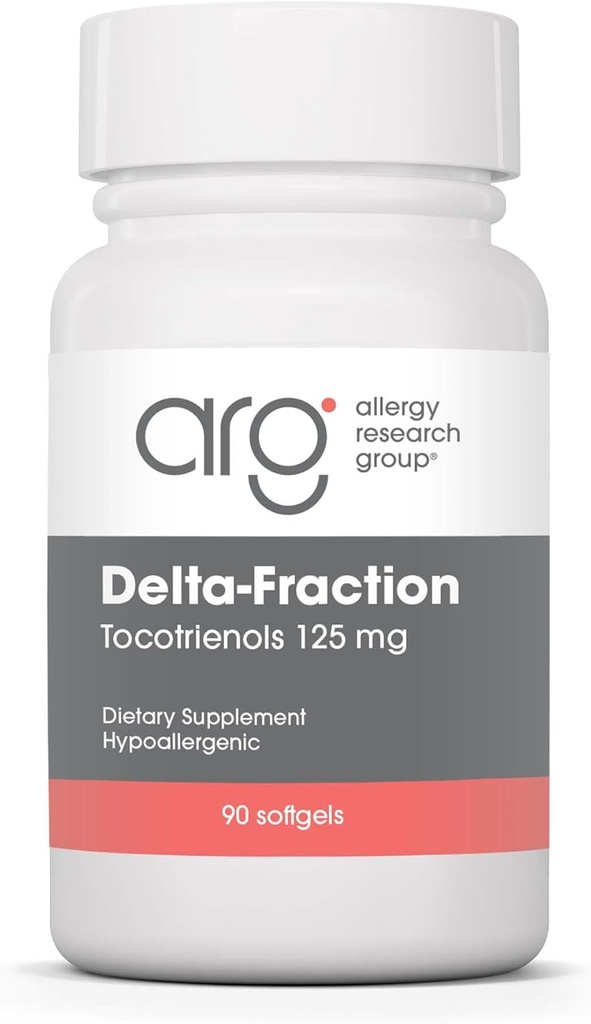Grupo de Investigación de Alergia Delta-Fraction Tocotrienols Suplemento - 125 mg Vitamina E, Annatto, Gamma, Tocotrienols Only, Tocopherol-Free, Hypoallergenic, Softgels - 90 Cuenta