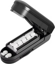 Pill Cutter, Pill Cutter Splitter para pequeñas y pequeñas píldoras, Cortar píldoras, Vitaminas, Tabletas, Ajustable Pill Cutter para pequeñas o grandes píldoras con cuchilla de acero inoxidable de afeitado oculto, Travel Sized
