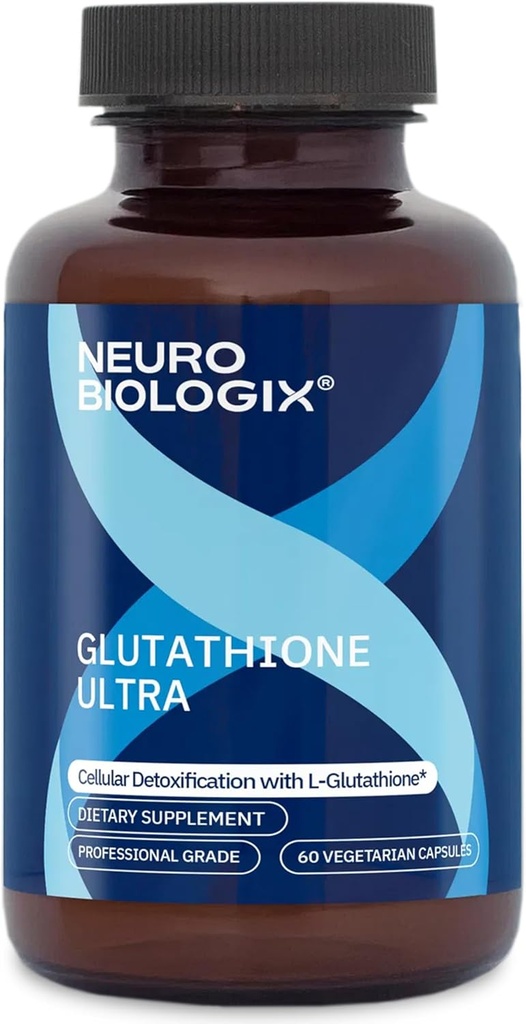 Glutathione Ultra Complejo – Soporte Antioxidante Integral para la función del sistema de desintoxicación - Suplemento Glutathione con L-glutatione, quercetina, zinc, selenio & vitaminas A &amp; C - 60 cápsulas
