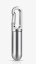 Keychain Pill Holder – Small Pill Container with Carabiner – Stainless Steel Metal Pill Case, Portable Pill Case for Purse, Backpack, Keyring Watertight Travel Pill Container for Medicine