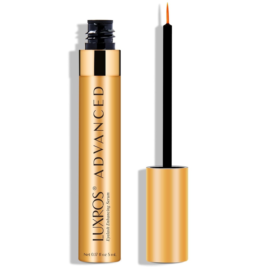 Eyelash Growth Serum 5 mL: Get Thick, Strong Lashes in Just 3-4 Weeks with Our Plant-Based Eyelash Growth Serum - No Parabens - Made in USA