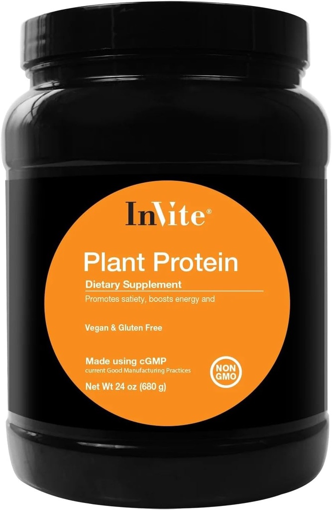 Invitar a la planta de salud Protein Vainilla - Promueve la Satisfacción - Boosts Energy - Apoyo Lean Muscle Mass - 24Grams (Aprox. 1 Scoop) - 20 Servimientos
