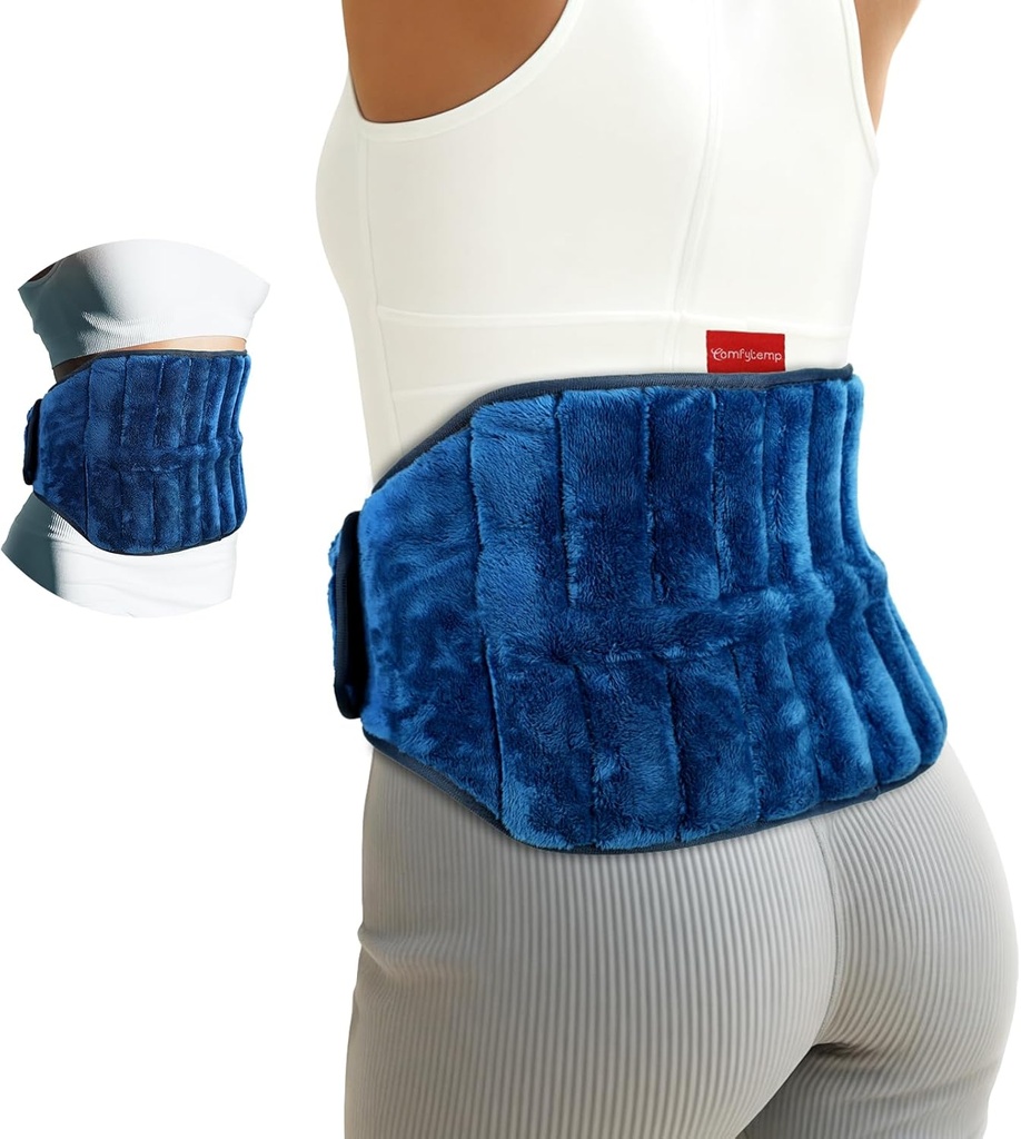 Comfytemp Microwave Heating Pad for Back Pain Relief, Periods Cramps, 2.5LB Wearables Microwavable Heating Pads, Moist Heat Therapy for Sciatica, Waist Coccyx, Warm Compress Recovery Get Well Gift