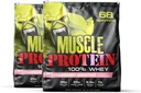COLOSSAL LABS Muscle Whey Protein Flavored Protein Powder, 25,000mg Amino Acids/Serving, Cold Filtered(Packaging May Vary) (10 Pound (Pack of 2), Strawberry)