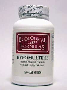 Ecological Formulas - Hypomultiple without Cu/Iron 120 caps