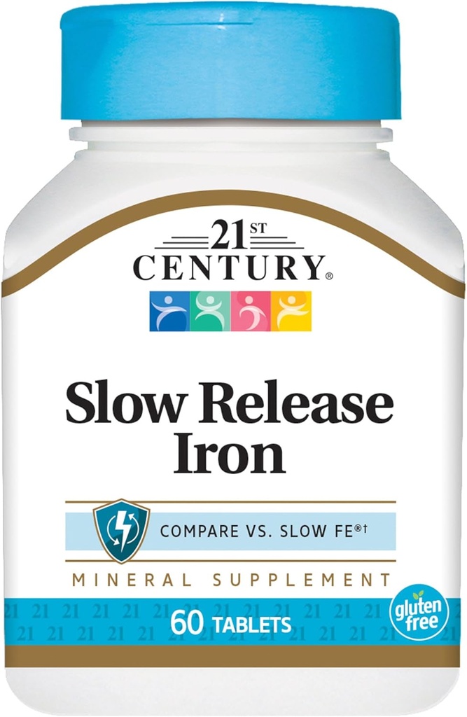 21st Century Slow Release Iron Tablets, 60 Conde