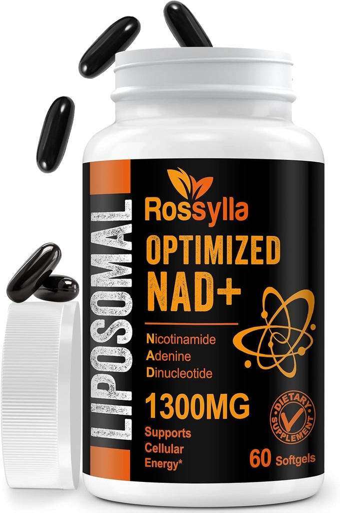 1300 MG Liposomal NAD+ Suplemento Silencio Highest Absorption  Purest NAD Suplemet to Boost NAD+ Effetively ¦ Boosting NAD+ Suplemento para la derrota envejecida, energía celular, longevidad