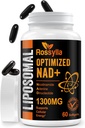 1300 MG Liposomal NAD+ Supplement | Highest Absorption | Purest NAD Supplemet to Boost NAD+ Effetively | Boosting NAD+ Supplement for Aging Defese, Cellular Energy, Longevity | 60 Count