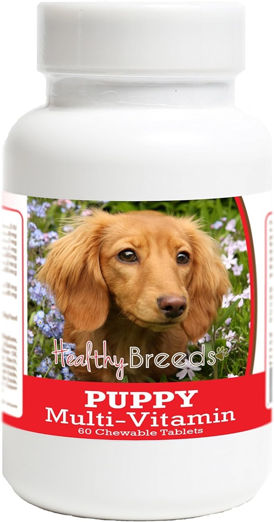 Hierbas saludables Dachshund Puppy Dog Multivitamin Tablet 60 Conde