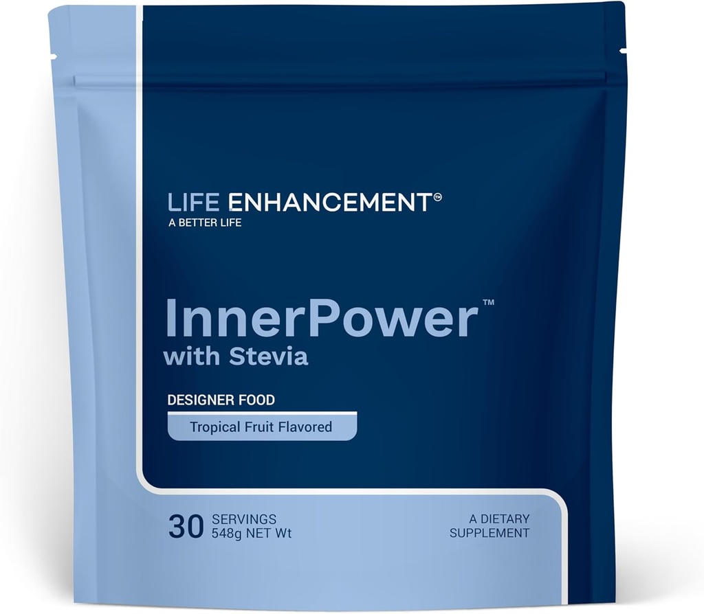 Life Enhancement InnerPower with Stevia ←Amino Acids, B Vitaminas, Choline, Folate, Minerals, and More ← 30 Servings