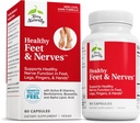 Terry Naturally Healthy Feet &amp; Nerves - Suplemento herbal con vitamina bioactiva B12 - Circulación &amp; Nerve Health Support Suplemento - Capsules veganos con Boswellia Serrata - 60 cápsulas