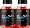 (2 Pack) TruGenix Gummies, TruGenix Gummies for Men, Official TruGenix Gummies Advanced Formula, TruGenix ACV Gummies, TruGenix Support Suplemento Gummies, Fórmula Premium, 120 Gummies por 2 Meses