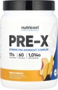 Nutricost Pre-X Xtreme PreWorkout Powder Complex, Peach Mango, 60 Servings, Vegetarian, Non-GMO y Gluten Free