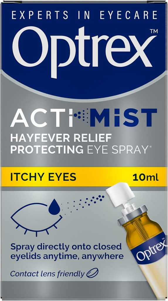 Optrex ActiMist 2-in-1 Eye Spray for Itchy Plus Watery Eyes - 10 ml por Optrex