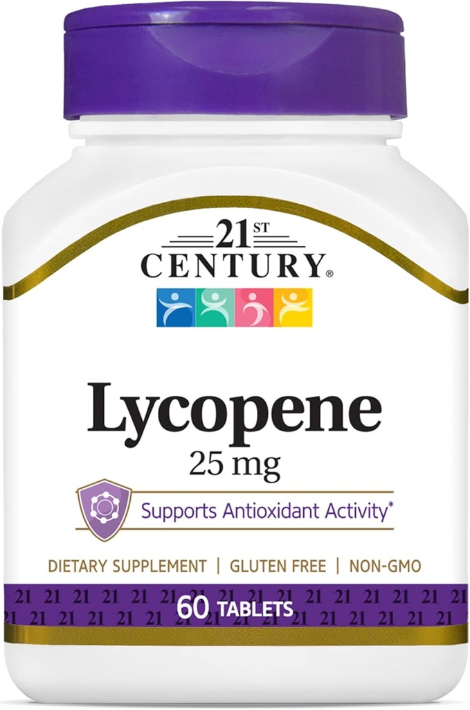 Siglo XXI Lycopene 25 mg Tabletas, 60 Conde (22400)