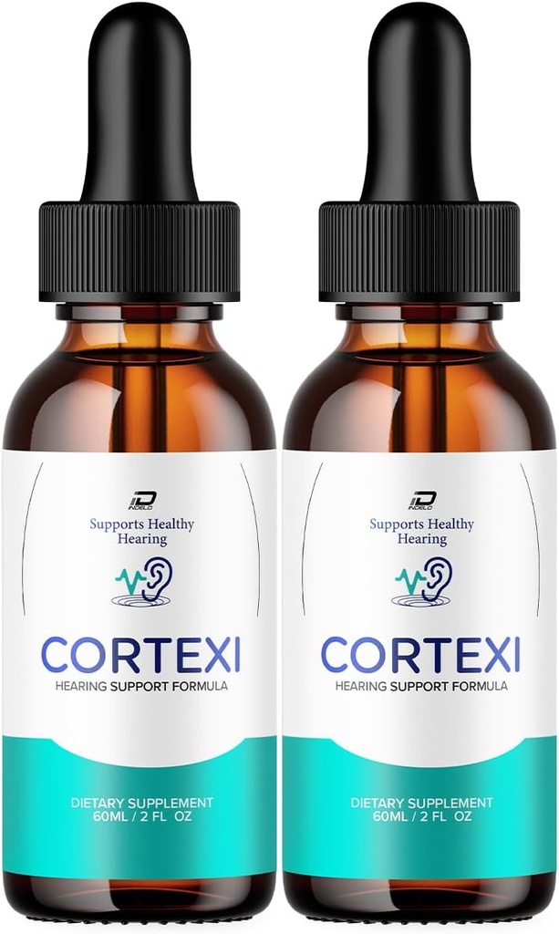 Cortexi Tinnitus Ear Drops - Cortexi 24, Cortexi Liquid Drops, Cortexi Reseñas, Cortexi Drops for Ear Relief (2 Pack - 120 ML)