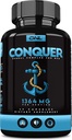 Conquer Mens Fertility Supplement - Testosterone Booster for Men w / Maca Root, Horny Goat Weed & Tribulus Terrestris - Male Fertility Supplement - Libido Booster for Men - Male Enhancement Pills -60Ct