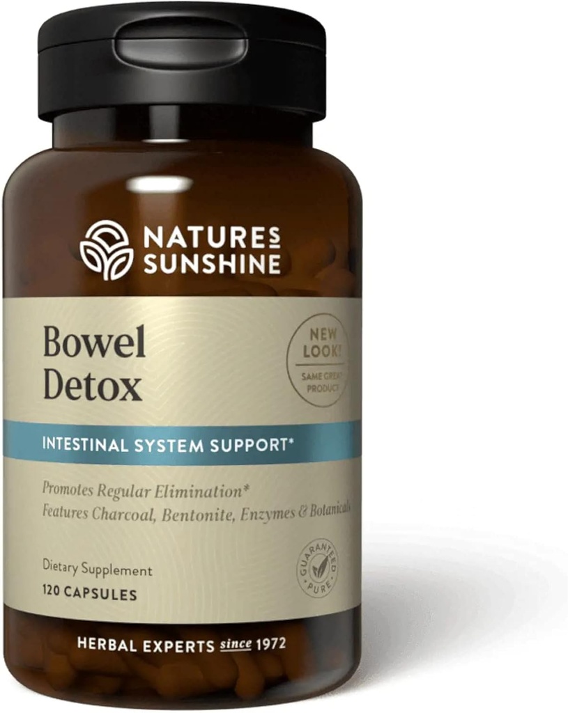 Sunshine Bowel Detox, 120 Capsules ← Colon Cleanse Detox Suplemento para promover la eliminación regular y la limpieza del sistema digestivo