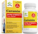 Terry Naturalmente Curamin Extra Strength - Curcumin &amp; Boswellia Suplemento para la Circulación Saludable Apoyo - Suplemento Turmérico para las articulaciones de apoyo, salud muscular " Producción endorfina - 120 Tabletas