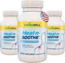 HEAL-N-SOOTHE Joint Support Supplements - Proteolytic Enzymes like Bromelain & Papain, with Boswellia, Turmeric " Ginger- Promotes Protein Digestive Function " Body Defense Wellness- 90 Count (3 Pack)