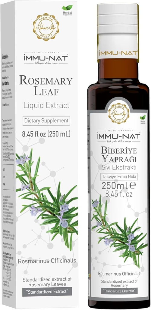 Rosemary Leaf Extract Liquid Supplement - (8.50 oz) - Mejorando la memoria y el foco, Herbal Formula