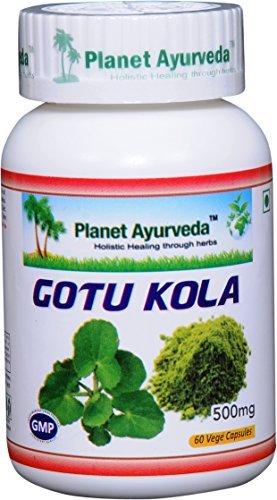 Planet Ayurveda Gotu Kola, 500mg Veg Capsules-Single Bottle