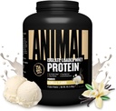 Animal Whey Isolate Protein Powder - Cargado para Pre &amp; Post Workout Muscle Builder y recuperación con enzimas digestivas para hombres &amp; mujeres - 25g Proteína, gran sabor, bajo azúcar - Vainilla 4 libras