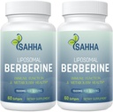 Sahha Liposomal Berberine HCL 1500mg – apoya la activación AMPK & GLP-1, alta biodisponibilidad para hombres y mujeres Suplemento general de salud (2 Pack