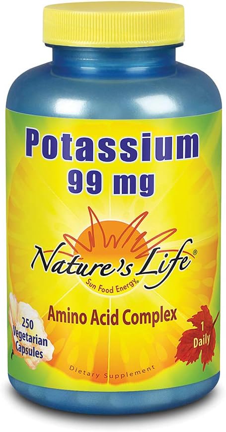 Potasio de Vida de la Naturaleza, 99 mg, 250 ct