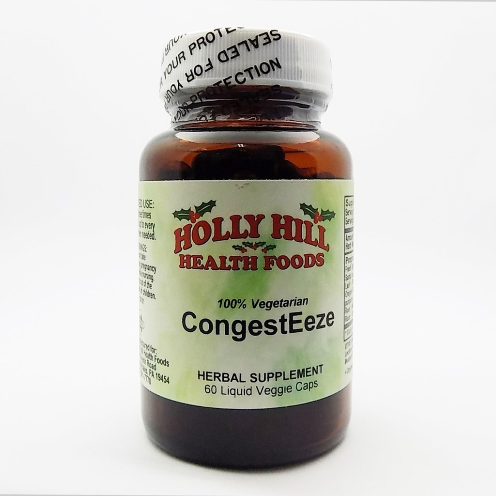 Holly Hill Health Foods, CongestEeze, 60 cápsulas vegetarianas líquidos