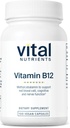 Nutrientes vitales Vitamina B12 1000mcg - Vegan - Metilcobalamina para el metabolismo, Cognitivo &amp; Nervous System Health* - Suplemento B12 de alta potencia - Gluten, Dairy, Soy Gratis - 100 cápsulas