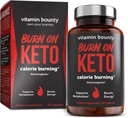 Vitamina Bounty Burn On Thermogenic Keto Fat Burner for Men & Mujer - Weight Loss Suplemento con Raspberry Ketones - Metabolism Booster, Energy Pills, Appetite Suppressant - 60 cápsulas