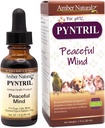AMBER NATURALZ Pyntril Peaceful Mind Herbal Supplement for Dogs, Cats, Birds, Guinea Pigs, and Rabbits ← Herbal Pet Supplement for Relaxation ← 1 Fluid Ounce Glass Bottle  Manufactured in The USA