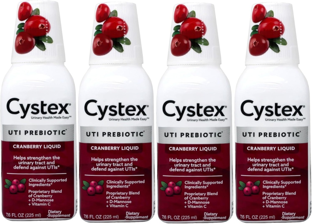 Complejo de arándanos líquidos Cystex, 7,6 Fl Oz (Pack of 4)