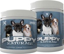 Puppy Naturals | Muscle Building Immunity Milk Replacer + 10 in 1 Puppy MultiVitamin Nutrient Chew | Veterinarian Formulated. Nutritional Support for Growing Puppies (60 Servings).