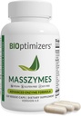 BIOptimizers MassZymes - Suplemento completo de Enzymes Digestivos para Gut Health - Bloating Relief for Men and Women - Lipase Amylase Bromelain Digestive Enzymes (120 Capsules)