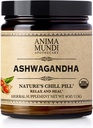Anima Mundi Ashwagandha Powder - Orgánica Ashwagandha Root Powder Fuente de India - Comúnmente conocido como Indio Ginseng Root Powder - Calming Herbal Suplemento - Añadir a té, café &amp; Más (4oz / 113g)
