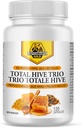 Holandés Gold Total Hive Trio Capsules - 120 Veg Caps Aproximadamente 30-60 Servings - Bee Pollen Royal Jelly &amp; Propolis Suplemento - Superfoods for Antioxidant Immune Support - Natural Honey Mix