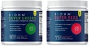 BIOHM Super Rojos y Verdes Bundle, Superfood Powder con Probióticos y Enzimas Digestivos, Empaquetado con Antioxidantes y Polifenoles, Allergen Free, Non-GMO, Vegan - 30 Serviciones Cada
