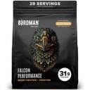 BIRDMAN Falcon Performance Vegan Protein Powder, 31g Protein, 5g Creatine, 5g BCAA, Probiotics, Electrolytes, Pre Workout, Low Carb, Sugar Free & Dairy Free, Plant Based Vanilla Protein, 29 Servings
