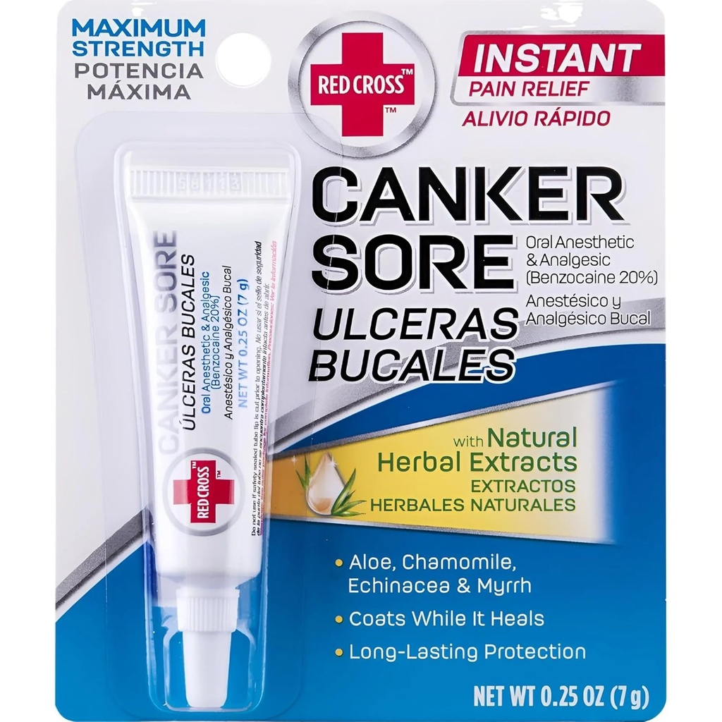 Red Cross Canker Sore Medication - 0.25 Oz (Packaging May Vary)