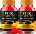 Peak Thrust Gummies for Hombre – Peak Thrust Advanced Formula, All Natural, Maximum Strength, PeakThrust Gummy, Thrust Peak Reseñas, (2 Pack – 120 Gummies)