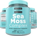 Nurture Nutri Organic Sea Moss Complex - 120 Irish Sea Moss Capsules ← Sea Moss Orgánica ← Irlandés Sea Moss Orgánica Raw ← Seamoss Raw Orgánica ← Sea Moss y Bladderwrack Capsules ← Seamoss Pills ←