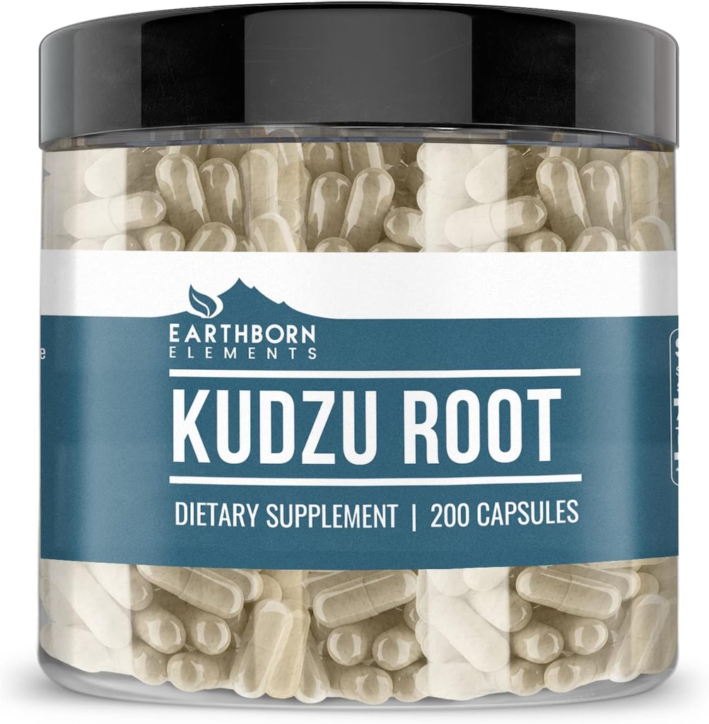 Elementos tercos Kudzu Root 200 Capsules, Puro ' Undiluted, No Additives