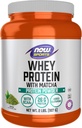 NOW Sports Nutrition, Whey Protein, 24 G with BCAAs, Matcha Powder, 2-Pound