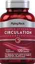 Piping Rock Circulation Suplemento Silencio 120 Capsules Silencio Double Strength Complex Silencio Non-GMO, Gluten Free