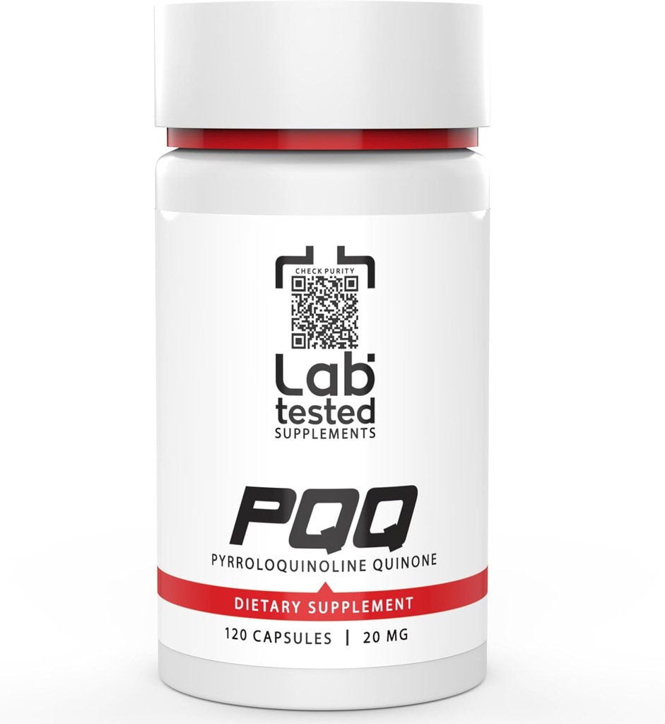 PQQ - Pyrroloquinoline Quinone - 120 20 mg cápsulas - 3er partido COA proporcionado con cada lote # - 4 meses de suministro