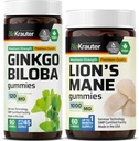 BIO KRAUTER Ginkgo Biloba 90 Gummies &amp; Lion's Mane 60 Gummies