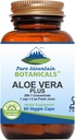 Botánicos de Montaña Pura Aloe Vera Plus Capsules. 200:1 Extracto. Kosher Organic Dried Aloe Vera Gel, Marshmallow Root, Slippery Elm